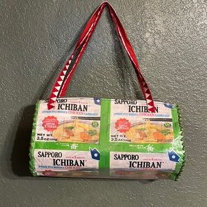 Handmade Recycled Sapporo Ichiban noodle bag
